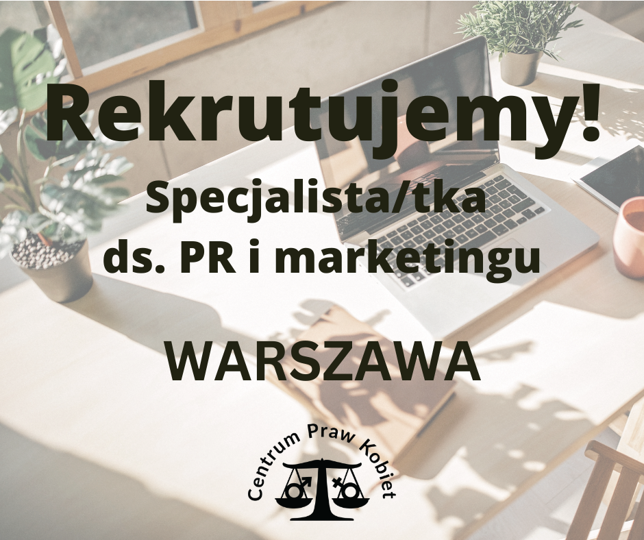 Oferta Pracy: Specjalista/tka Ds. PR I Marketingu // Warszawa ...